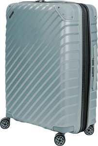 Średnia walizka SwissBags Diamond cut 67 cm metaliczny niebieski 2