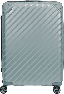 Średnia walizka SwissBags Diamond cut 67 cm metaliczny niebieski 3