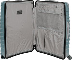 Średnia walizka SwissBags Diamond cut 67 cm metaliczny niebieski 10