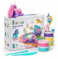 Masa plastyczna Hey Clay Zestaw jednorożce 1