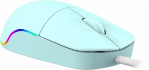 Mysz przewodowa AZORA MB-241 1200 DPI miętowa podwietlenie 1