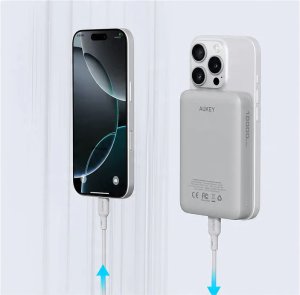 PB-MS04 White Qi2 PowerBank | 10000mAh | 20W | MagSafe PD 14