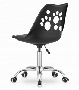 Krzesło obrotowe PRINT - czarne 3