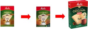 Melitta Papierowe filtry do kawy ORIGINAL INTENSE Premium GOURMET 1x4 80szt 6
