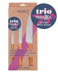 Opinel Zestaw noży Trio Parallele Olive 002494 2