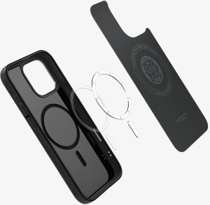 Spigen Etui Spigen Liquid Air T Mag MagSafe Apple iPhone 16 Pro Matte Black 4