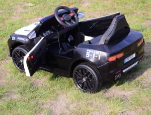 SAMOCHÓD POLICYJNY PROTECT NA AKUMULATOR, MEGAFON, KOGUTY, JAKOSĆ/XMX-629 EDUKAMP 12