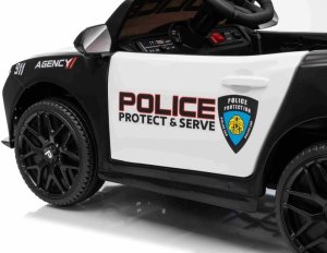 SAMOCHÓD POLICYJNY PROTECT NA AKUMULATOR, MEGAFON, KOGUTY, JAKOSĆ/XMX-629 EDUKAMP 19