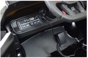 SAMOCHÓD POLICYJNY PROTECT NA AKUMULATOR, MEGAFON, KOGUTY, JAKOSĆ/XMX-629 EDUKAMP 30