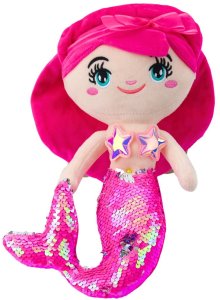 Pluszowa Syrenka Przytulanka Ogon W Cekiny Różowa 30cm LEAN Toys 2