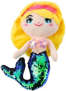 Pluszowa Syrenka Przytulanka Ogon W Cekiny Zielony 30cm LEAN Toys 2