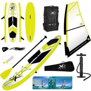 ZESTAW DESKA SUP 150KG DMUCHANA SURF 320x76x15CM Z ŻAGLEM 1