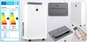 Klimatyzator przenośny 14000 BTU osuszacz grzanie WiFi 37l/24h Berdsen BD-583 6