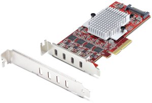 STARTECH.COM 4-Port USB-C 10Gbps PCIe Karte 4x Separate USB 3.2 Kontroller PCI Express 3.0 Niedrigprofil Bugel TAA 1