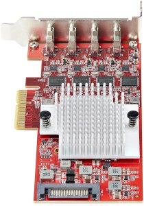 STARTECH.COM 4-Port USB-C 10Gbps PCIe Karte 4x Separate USB 3.2 Kontroller PCI Express 3.0 Niedrigprofil Bugel TAA 3