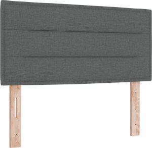 vidaXL łoże Box Spring od z materacem w ciemnoszarym kolorze, 90 x 200 cm, materiał 2