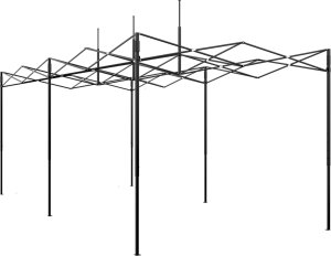 vidaXL Szklarnia Pop-Up  Zielona, 580 x 290 x 315 cm, Stal 2