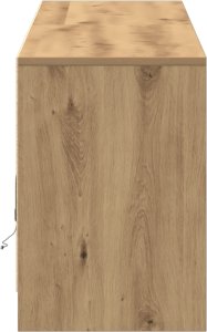 vidaXL Szafka RTV z LED w Dębie Rzemieślniczym, 100x34x50 cm, Zrobiona z Drewna Inżynieryjnego. 3