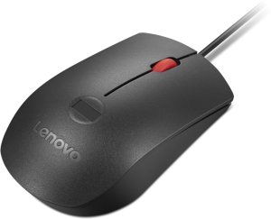 Mysz Lenovo - Mysz - optyczna - 3 Tasten - przewodowa - USB - czarny, czerwony 4
