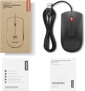 Mysz Lenovo - Mysz - optyczna - 3 Tasten - przewodowa - USB - czarny, czerwony 7