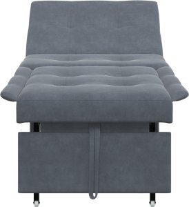 vidaXL Sofa łóżko 3-w-1 z funkcją wysuwania ciemnoszara aksamit 2