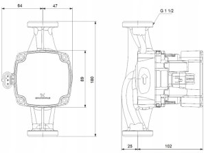Grundfos Pompa obiegowa c.o. - ALPHA1 25-60 180 220-240V 9H AC0 5
