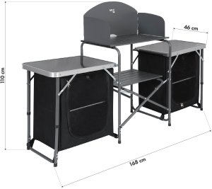 NC3042 SKŁADANA SZAFKA TURYSTYCZNA KUCHENNA Z OSŁONĄ NILS CAMP 5