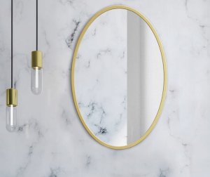 Lustro 40cm złota rama 4