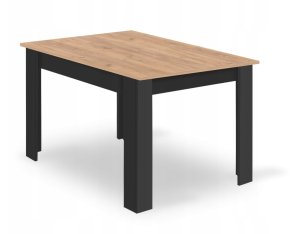 Malys Group Zestaw stół NP 120x80 Craft Czarny + 4 krzesła LIBRA czarne 11