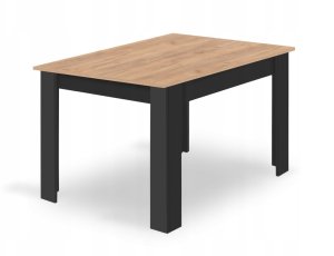 Malys Group Zestaw stół NP 120x80 Craft Czarny + 4 krzesła LIBRA czarne 10