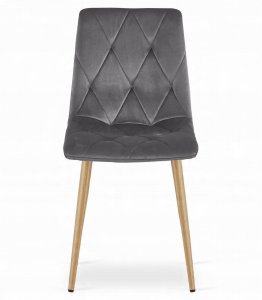 Malys Group Zestaw stół NP 120x80 Dąb Sonoma + 4 krzesła LIBRA szare 4