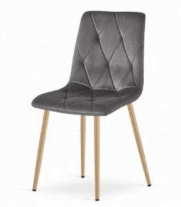 Malys Group Zestaw stół NP 120x80 Dąb Sonoma + 4 krzesła LIBRA szare 5