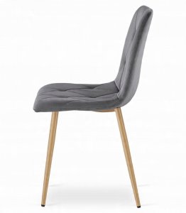 Malys Group Zestaw stół NP 120x80 Dąb Sonoma + 4 krzesła LIBRA szare 6