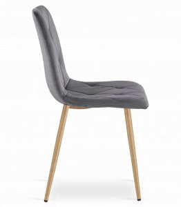 Malys Group Zestaw stół NP 120x80 Dąb Sonoma + 4 krzesła LIBRA szare 8