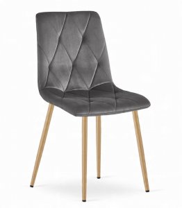 Malys Group Zestaw stół NP 120x80 Dąb Sonoma + 4 krzesła LIBRA szare 9