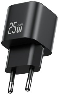 Ładowarka sieciowa USAMS JC Series CC289 25W GaN Mini Fast Charger USB-C czarny 1