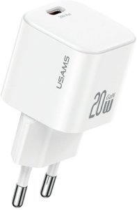 Ładowarka sieciowa USAMS JO Series CC260 20W USB-C + kabel USB-C / Lightning 1m biały 1