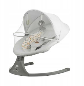 Elektrinės sūpynės Kinderkraft 2in1 Lumi 2, light grey 5