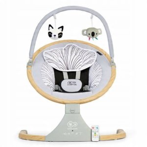 Elektrinės sūpynės Kinderkraft 2in1 Lumi 2, light grey 8