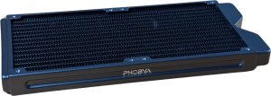 Phobya R27-S280 Radiator, 280 mm Radiator, 18 FPI, Kupferlamellen, 2x G1/4-Zoll-Anschlüsse – schwarz 1