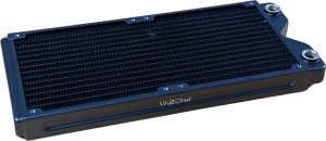 Alphacool Phobya R27-S280 Radiator, 280 mm Radiator, 18 FPI, miedziane żebra, 2x złącza G1/4-calowe – czarny 2