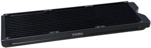 Phobya R27-S420 Radiator, 420 mm Radiator, 18 FPI, Kupferlamellen, 2x G1/4-Zoll-Anschlsse  schwarz 2