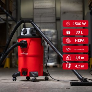 ODKURZACZ PRZEMYSŁOWY lEHMANN KRAFTO SUCHO MOKRO BEZWORKOWY MOCNY GNIAZDO 2000W OTRZĄSACZ 9