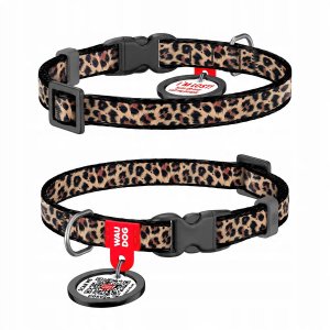 WAU DOG OBROŻA NYLON Z ADRESÓWKĄ QR XS    10mm/20-30cm LAMPART 1
