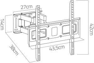 Uchwyt do telewizora 25-70 cali Humberg 50 kg 13