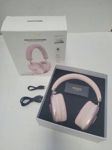 Guess Metallic Triangle Logo - Bezprzewodowe słuchawki nauszne Bluetooth V5.3 (różowy) 2