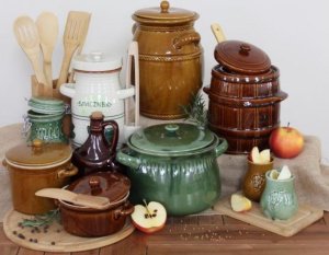 Garnek kamionka na smalec zupę ogórki kapustę Chomik 3 L brązowy 2