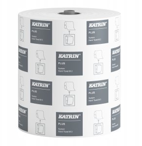 Katrin Plus System Medium - Ręcznik w roli, 2-warstwowy, celuloza, 150 m, biały - 6 rolek 1