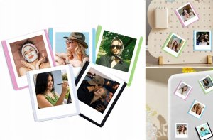 5x Ramka Magnes na Lodówkę Ramki Magnetyczne Kolorowe do Zdjęć Polaroid GO / 5 kolorów 1