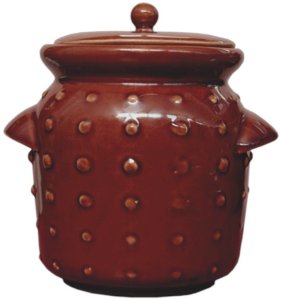 Garnek ceramiczny 2,5 L brąz 3453 2